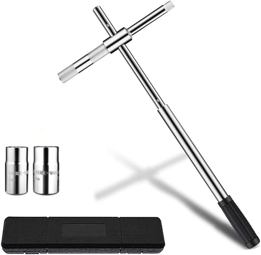 23" Universal Extended Lug Wrench, 4 Way Tire Iron Nut Wrench