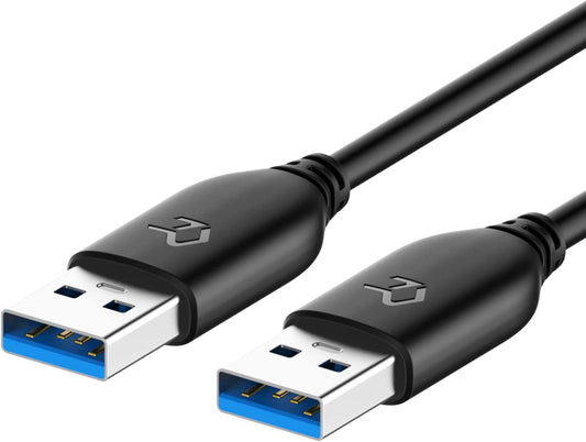 USB 3.0 Cable, Type A to Type A, 1-Pack 6 Feet (Color Black)