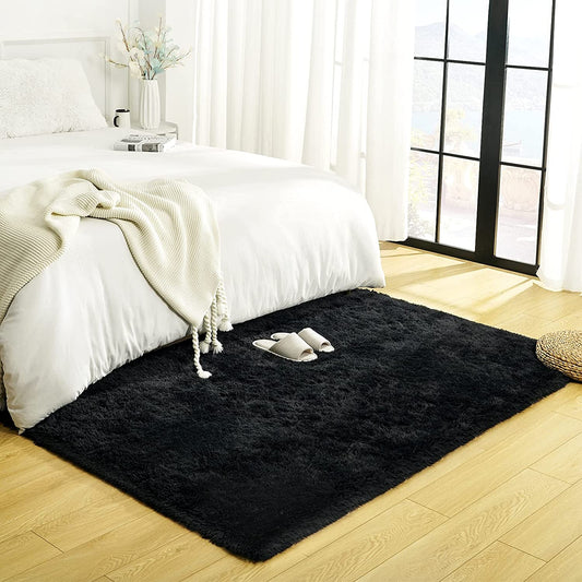 Area rugs for living room, fluffy 3 x 5 carpet
